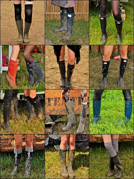 Glastonbury rain boots