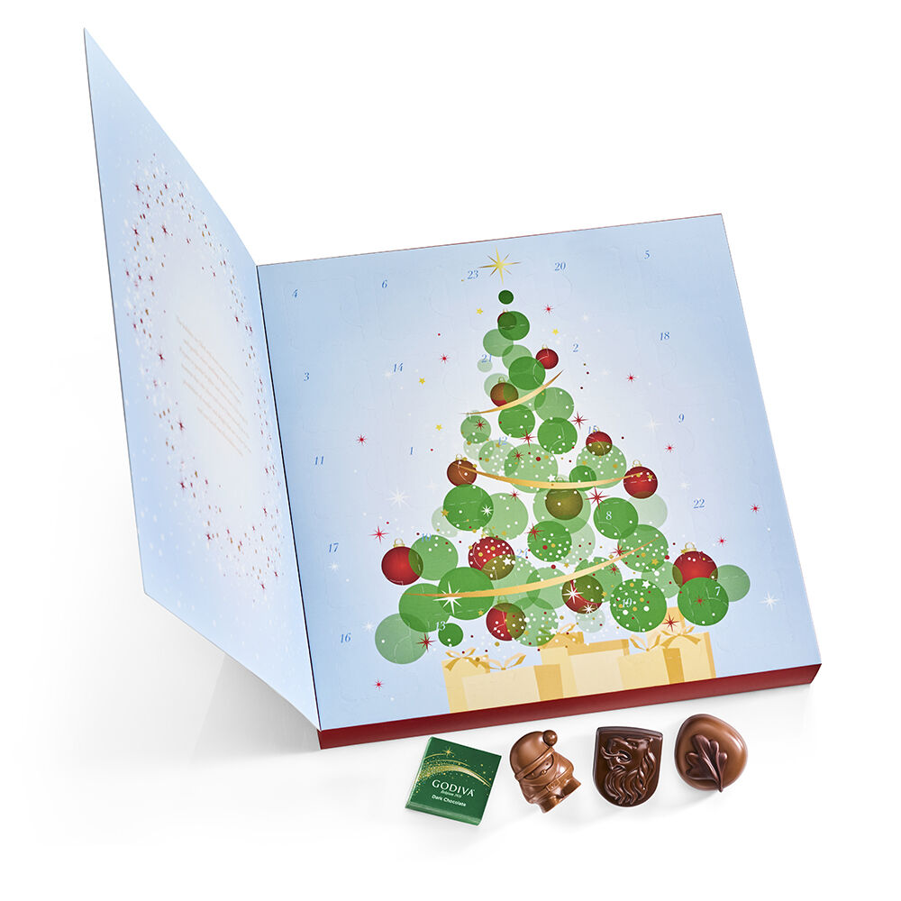 2022 Holiday Classic Chocolate Advent Calendar by Godiva