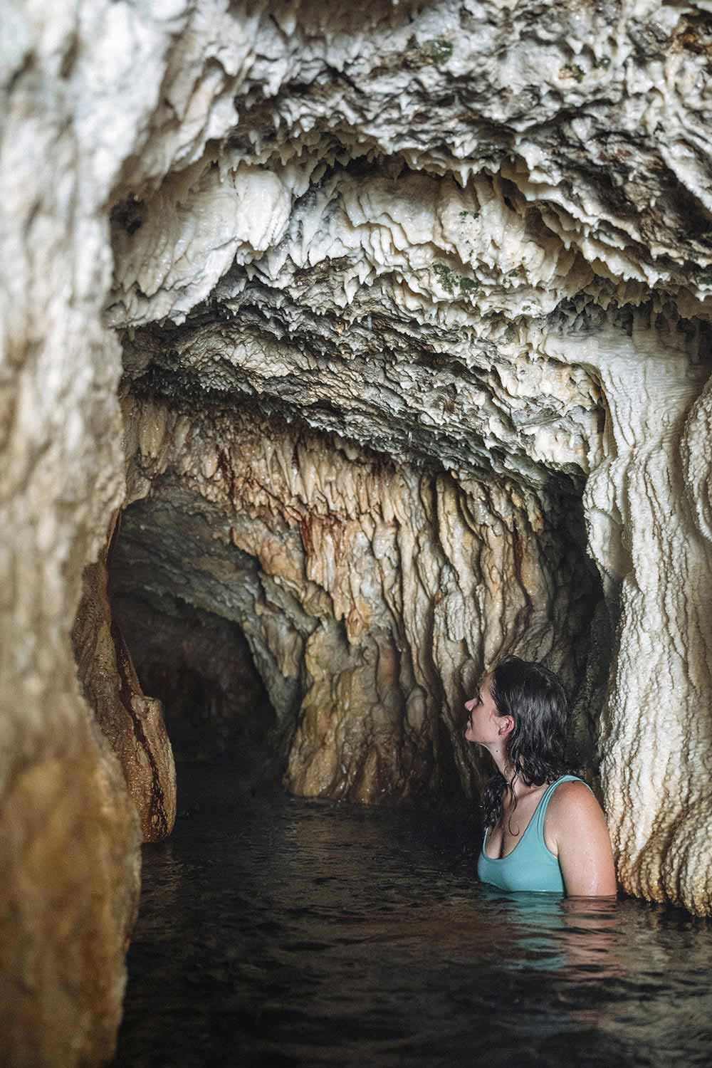 Ainsworth Hot Springs cave
