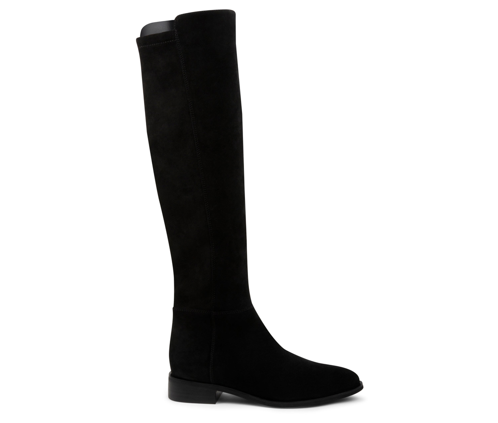 Charlies Black Suede Boot by Steve Madden