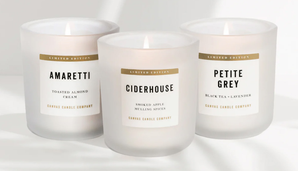 Fall/Winter Signature Candle Trio by Canvas Candle Company