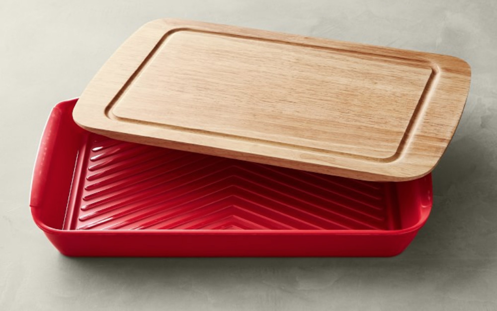 Grill Prep Marinade Tray with Lid by William Sonoma