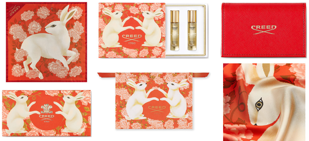 Lunar New Year Perfume Set and Silk Scarf GWP by Creed