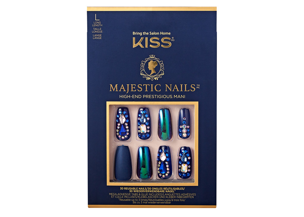 Majestic Holiday Nails by Kiss