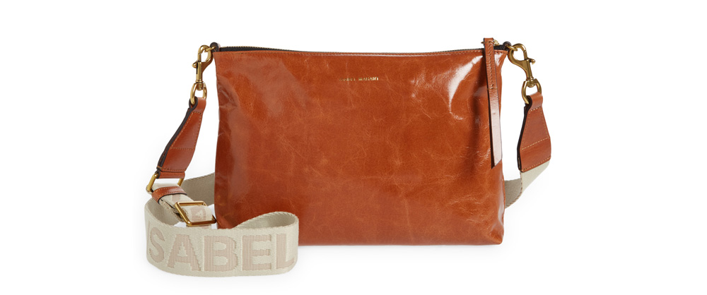 Nessah Leather Crossbody Bag by Isabel Marant