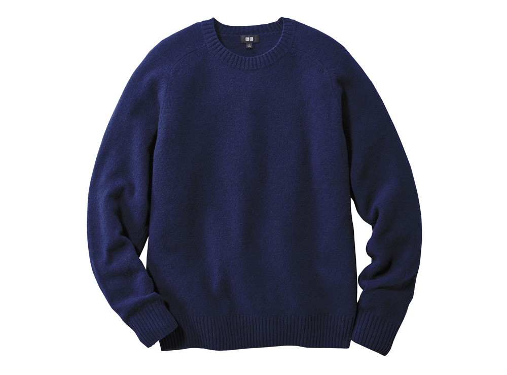Premium Lambswool Crew Neck Sweater by Uniqlo