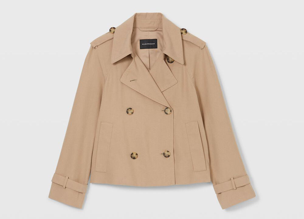 Soft Cropped Trench by Club Monaco