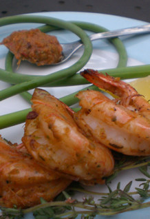 Prawns Two Delicious Ways: Jerked and with Feta