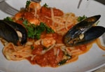 Seafood Linguine with Local Mussels, Shrimp and Ling Cod